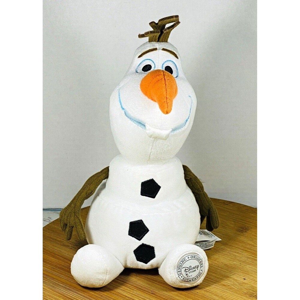 Disney Store Frozen Olaf Snowman Plush Stuffed Animal Small 12”